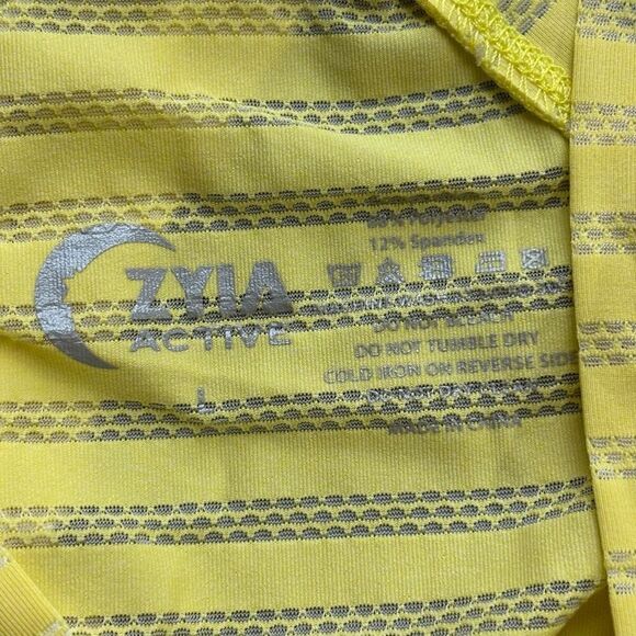 Lululemon Zyia tank top bundle yellow gray racerback athletic size large - Picture 9 of 10
